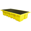 Gold IBC Spill Pallet (For 2 x 1000ltr IBCs - Removable Grid)