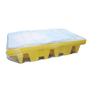 Light Gray Covered Bund Pallet Suitable For 2 x 1000ltr IBC