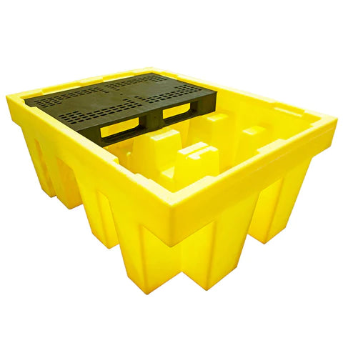 Gold IBC Spill Pallet With Removable Grid