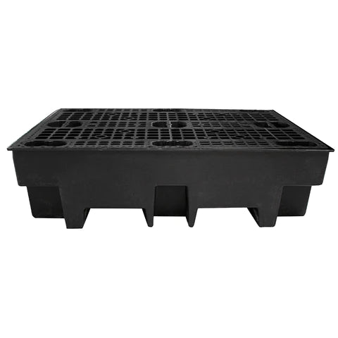 Dark Slate Gray Recycled Spill Pallet For 2 x 205ltr Drums