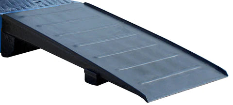 Slate Gray Spill Pallet With 4 Way FLT Access For 4 x 205 Litre Drums