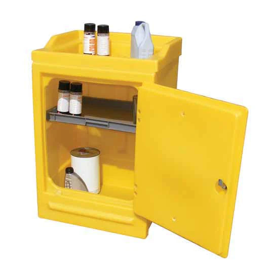 Goldenrod Storage Cabinet With Lockable Door