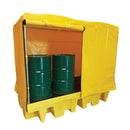 Goldenrod Covered Spill Pallet For 8 x 205ltr Drums
