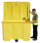Dark Khaki Poly Storage Bin on Wheels (With 1400ltr Capacity)