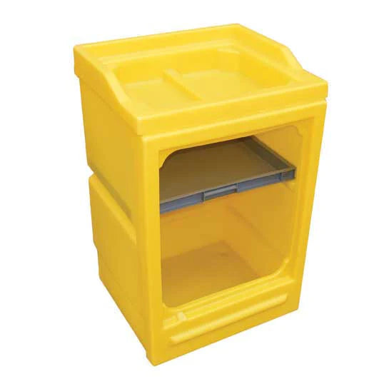 Goldenrod Storage Cabinet With No Door