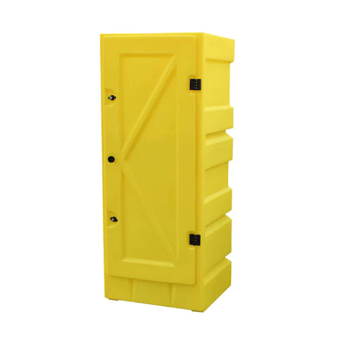 Goldenrod Medium Lockable Storage Cabinet With 3 Shelves