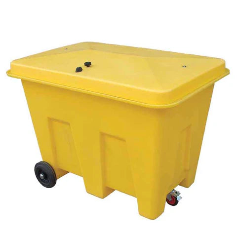 Goldenrod Poly Storage Bin on Wheels (With 350ltr Capacity)