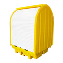 White Smoke Hard Covered Spill Pallet For 4 x 205ltr Drums