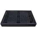 Dark Slate Gray Black Recycled 2 Drum Spill Tray 130ltr Sump Capacity