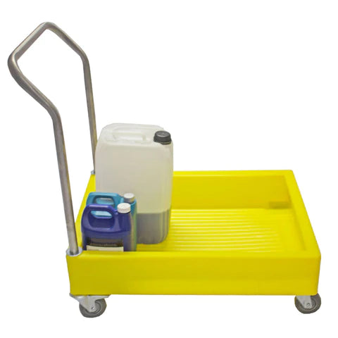 Gray Poly Trolley For Small Containers