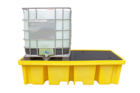 Light Gray Double IBC Bund Pallet (With Four Way Access)