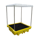 Black Covered Spill Pallet For 4 x 205ltr Drums