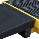 Dark Slate Gray Spill Pallet With 4 Way FLT Access For 4 x 205 Litre Drums