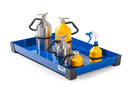 Dark Slate Blue Spill Tray For Small Containers Classic-Line In Steel, Painted, No Perf Sheet, 30 Litres