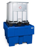 Dark Slate Blue Spill Pallet Classic-Line In Polyethylene (PE) For 1 IBC