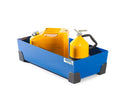 Steel Blue Spill Tray For Small Containers Classic-Line In Steel, Painted, No Grid, 40 Litre