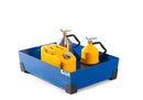Steel Blue Spill Tray For Small Containers Classic-Line In Steel, Painted, No Grid, 65 Litre