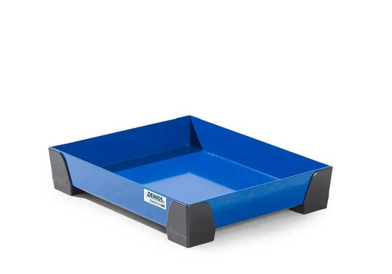 Dark Slate Blue Spill Tray For Small Containers Classic-Line In Steel, Painted, No Perf Sheet, 10 Litres