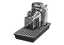 Dark Slate Gray Spill Tray For Small Containers Base-Line In Polyethylene (PE) With Galvanised Grid, 24 Litres