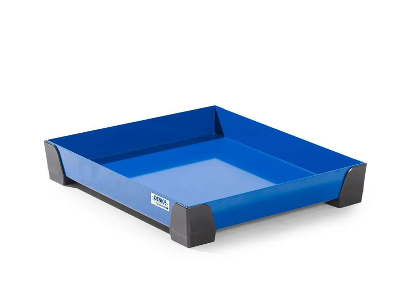 Steel Blue Spill Tray For Small Containers Classic-Line In Steel, Painted, No Perf Sheet, 15 Litres