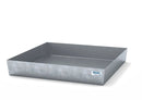Slate Gray Spill Pallet Classic-Line In Steel For 1 Drum, Galvanised, No Grid