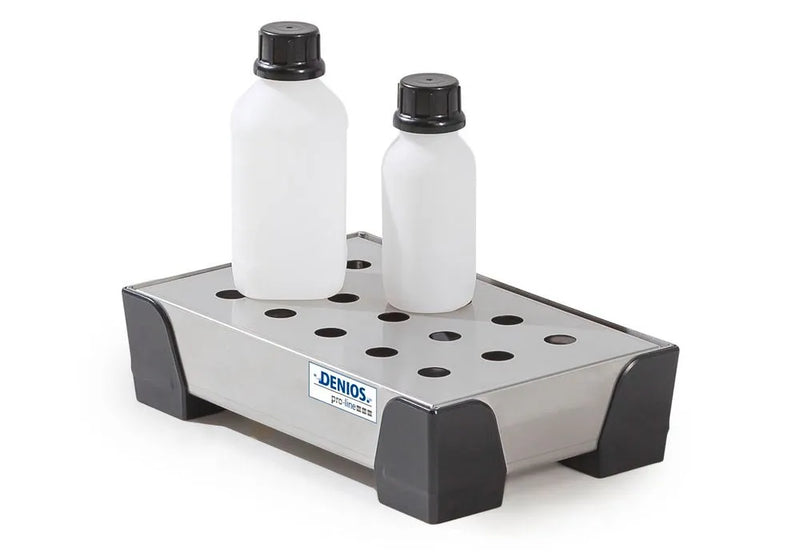 Light Gray Spill Tray For Small Containers Pro-Line In St steel, With St Steel Perf Sheet, 5 Litres