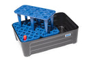 Dark Slate Blue Spill Tray For Small Containers Pro-Line In Polyethylene (PE) With PE Grid, 35 Litres