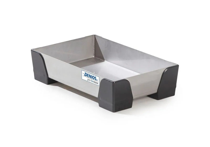 Gray Spill Tray For Small Containers Pro-Line In Stainless Steel, No Perf Sheet, 5 Litres