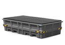 Dark Slate Gray Spill Pallet Pro-Line 2 IK In Polyethylene (PE) For 2 IBCs, With PE Grid