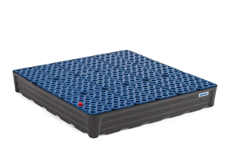 Dark Slate Gray Spill Tray For Small Containers Pro-Line In Polyethylene (PE) With Grid, 205 Litres