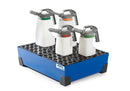 Steel Blue Spill Tray For Small Containers Classic-Line In Steel, Painted, With PE Grid, 65 Litre