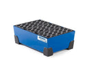 Steel Blue Spill Tray For Small Containers Classic-Line In Steel, Painted, With PE Grid, 30 Litre