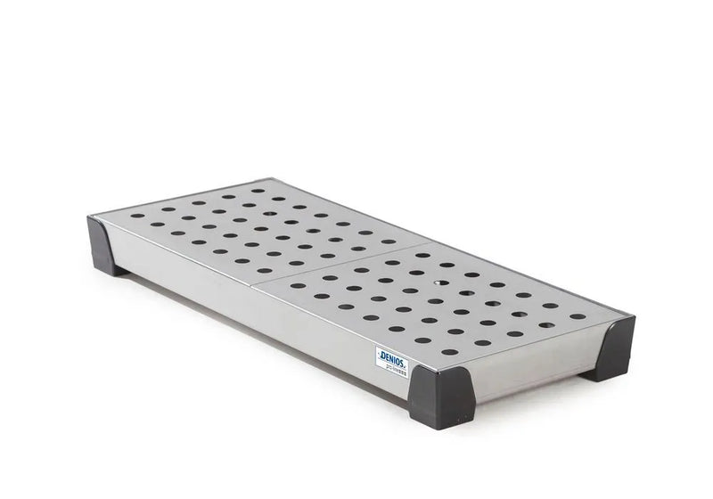 Gray Spill Tray For Small Containers Pro-Line In St Steel, With St steel Perf Sheet,20 Litres