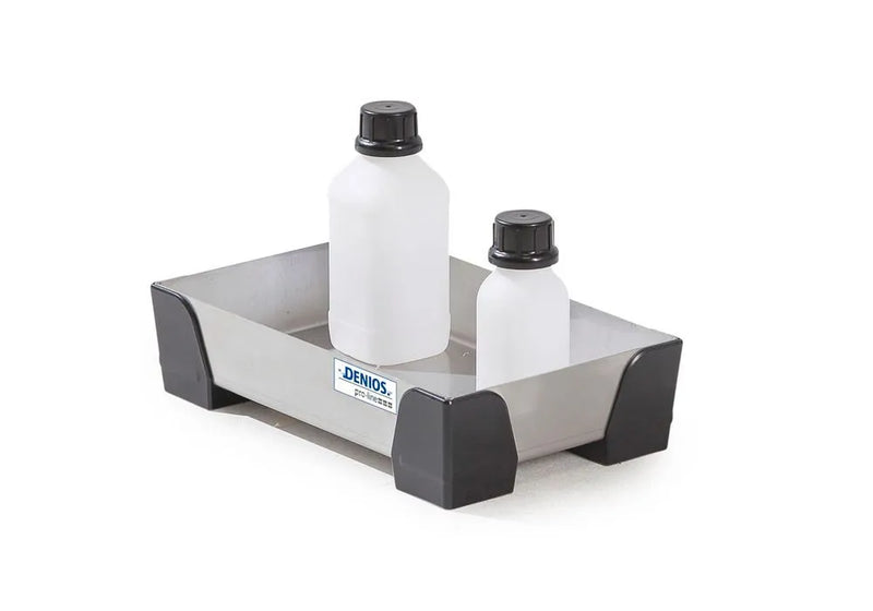 Light Gray Spill Tray For Small Containers Pro-Line In Stainless Steel, No Perf Sheet, 5 Litres