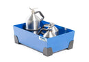 Cornflower Blue Spill Tray For Small Containers Classic-Line In Steel, Painted, No Grid, 30 Litre