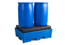 Royal Blue Spill Pallet Classic-Line In Polyethylene (PE) For 2 Drums, With PE Pallet