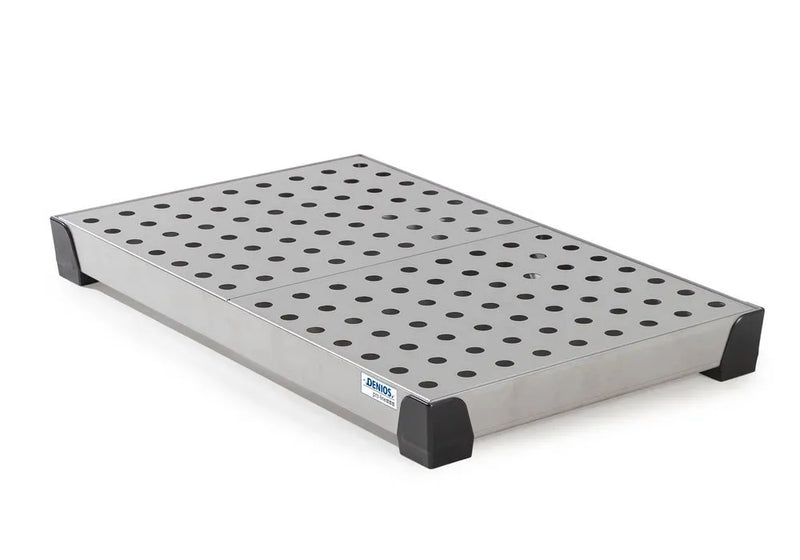 Gray Spill Tray For Small Containers Pro-Line In St Steel, With St Steel Perf Sheet,30 Litres