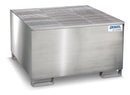 Gray Spill Pallet Pro-Line In St Steel For 1 IBC, With Galv. Grid